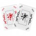 Carti de joc poker Texas Hold'em, profesionale, Piatnik (Austria), 100% plastic, index mare + peek index, culoare spate albastru